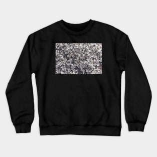 White Flake Distorted Texture Crewneck Sweatshirt